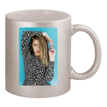 Amber Heard 11oz Metallic Silver Mug