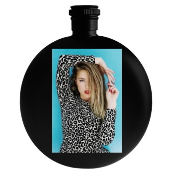 Amber Heard Round Flask