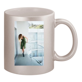 Amber Heard 11oz Metallic Silver Mug