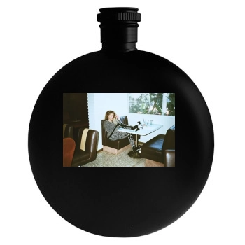 Amber Heard Round Flask