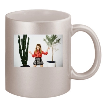 Amber Heard 11oz Metallic Silver Mug