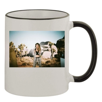 Amber Heard 11oz Colored Rim & Handle Mug