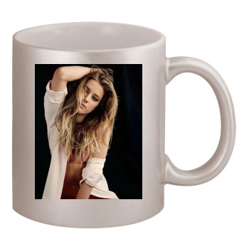 Amber Heard 11oz Metallic Silver Mug