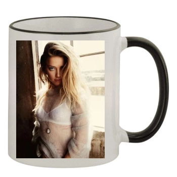 Amber Heard 11oz Colored Rim & Handle Mug