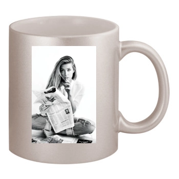 Amber Heard 11oz Metallic Silver Mug