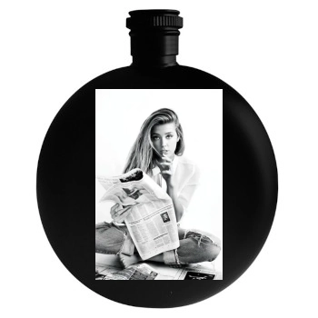 Amber Heard Round Flask