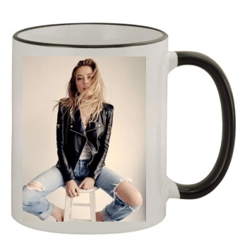 Amber Heard 11oz Colored Rim & Handle Mug