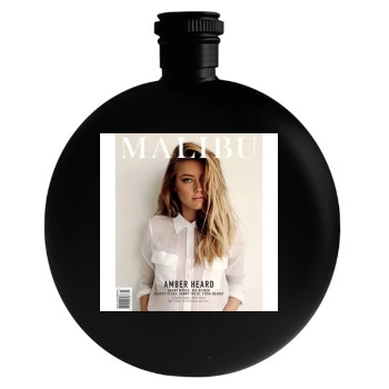 Amber Heard Round Flask