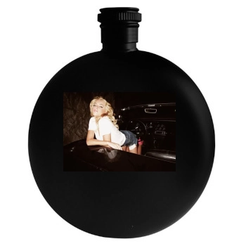 Amber Heard Round Flask