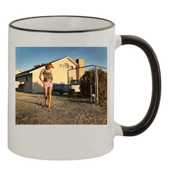 Amber Valletta 11oz Colored Rim & Handle Mug