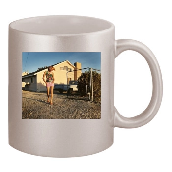 Amber Valletta 11oz Metallic Silver Mug