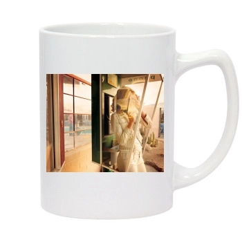 Amber Valletta 14oz White Statesman Mug