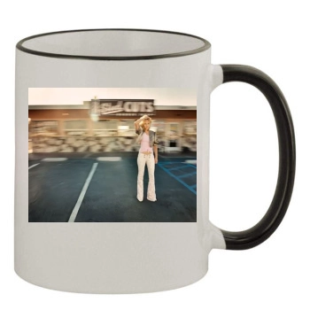 Amber Valletta 11oz Colored Rim & Handle Mug