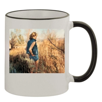 Amber Valletta 11oz Colored Rim & Handle Mug