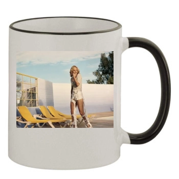 Amber Valletta 11oz Colored Rim & Handle Mug