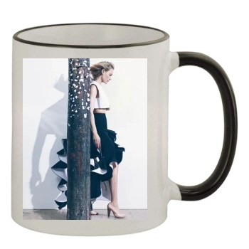 Amber Valletta 11oz Colored Rim & Handle Mug