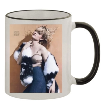 Amber Valletta 11oz Colored Rim & Handle Mug