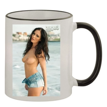 Amii Grove 11oz Colored Rim & Handle Mug