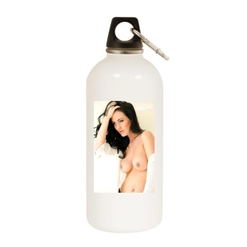 Amii Grove White Water Bottle With Carabiner