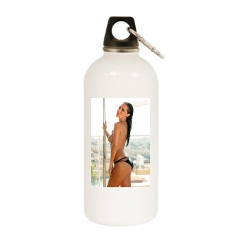 Amii Grove White Water Bottle With Carabiner