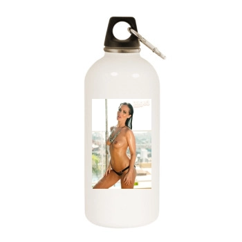 Amii Grove White Water Bottle With Carabiner