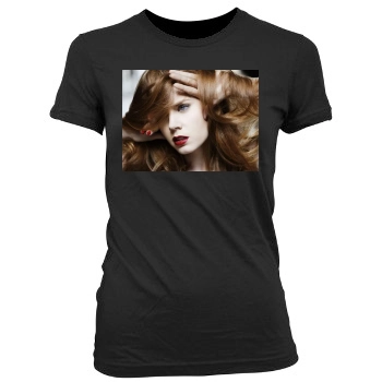 Amy Adams Women's Junior Cut Crewneck T-Shirt