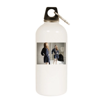 Amy Adams White Water Bottle With Carabiner