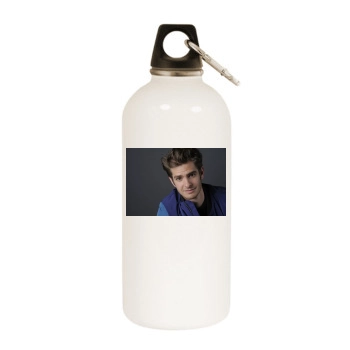 Andrew Garfield White Water Bottle With Carabiner