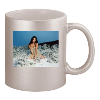 Anggun 11oz Metallic Silver Mug