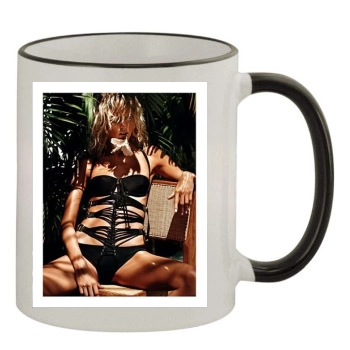 Anja Rubik 11oz Colored Rim & Handle Mug