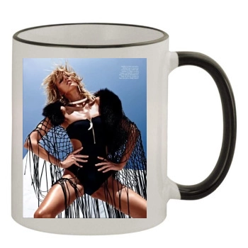 Anja Rubik 11oz Colored Rim & Handle Mug