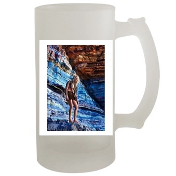 Anja Rubik 16oz Frosted Beer Stein