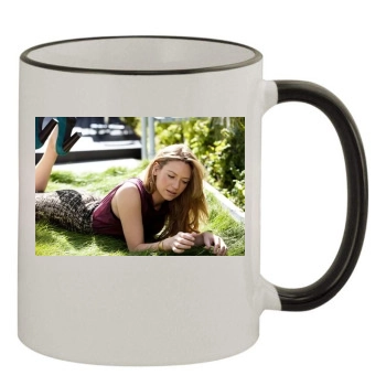 Anna Torv 11oz Colored Rim & Handle Mug