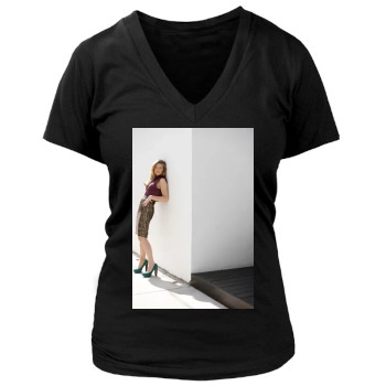 Anna Torv Women's Deep V-Neck TShirt