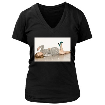 Anna Torv Women's Deep V-Neck TShirt