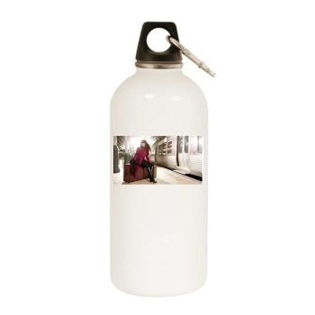 Ariadne Artiles White Water Bottle With Carabiner