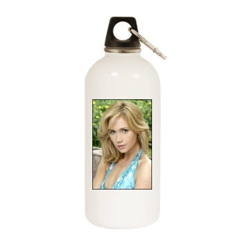 Ashley Jones White Water Bottle With Carabiner