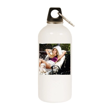 Ashley Tisdale White Water Bottle With Carabiner