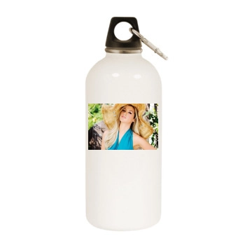 Ashley Tisdale White Water Bottle With Carabiner