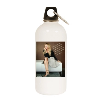 Ashley Tisdale White Water Bottle With Carabiner