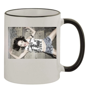 Asia Argento 11oz Colored Rim & Handle Mug