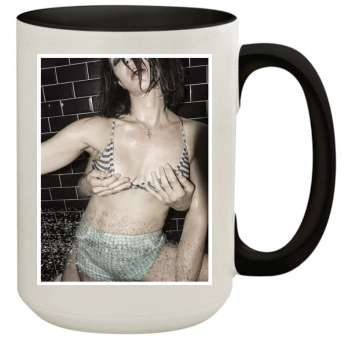 Asia Argento 15oz Colored Inner & Handle Mug