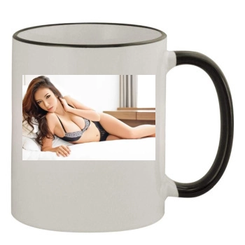 Atom Phakjira 11oz Colored Rim & Handle Mug