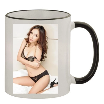 Atom Phakjira 11oz Colored Rim & Handle Mug