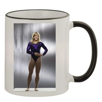 Shawn Johnson 11oz Colored Rim & Handle Mug