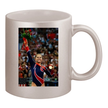 Shawn Johnson 11oz Metallic Silver Mug