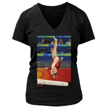 Shawn Johnson Women's Deep V-Neck TShirt