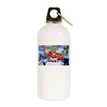 Shawn Johnson White Water Bottle With Carabiner