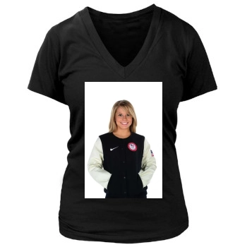 Shawn Johnson Women's Deep V-Neck TShirt