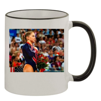 Shawn Johnson 11oz Colored Rim & Handle Mug